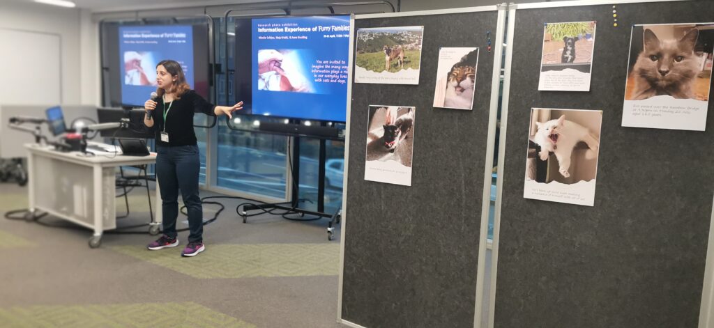 The researcher talk at the Exhibition for the GLAMR (Galleries, Libraries, Archives, Museums & Records) sector professionals in Wellington.